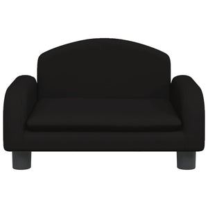 Divano per Bambini Nero 50x40x30 cm in Tessuto