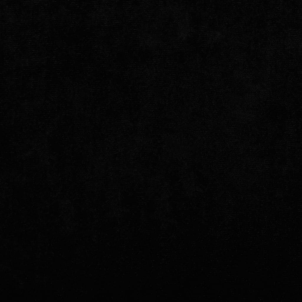 Divano per Bambini Nero 100x54x33 cm in Velluto