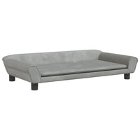 Divano per Bambini Grigio Chiaro 100x50x26 cm in Vellutocod mxl 117796