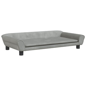 Divano per Bambini Grigio Chiaro 100x50x26 cm in Vellutocod mxl 117796