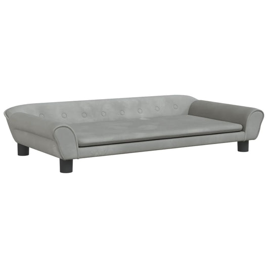 Divano per Bambini Grigio Chiaro 100x50x26 cm in Vellutocod mxl 117796