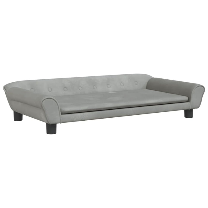 Divano per Bambini Grigio Chiaro 100x50x26 cm in Vellutocod mxl 117796