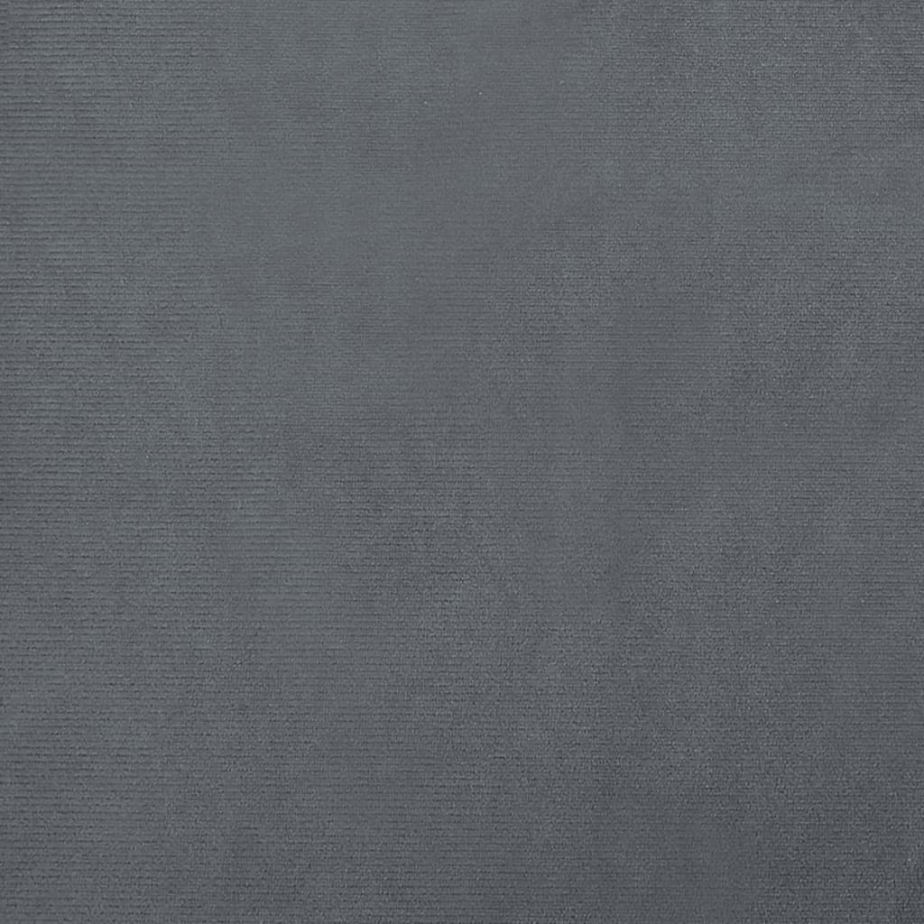 Divano per Bambini Grigio Scuro 100x50x26 cm in Velluto