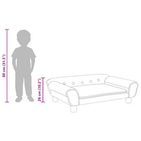 Divano per Bambini Rosa 70x45x26 cm in Velluto 3196403