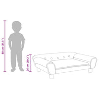 Divano per Bambini Marrone 70x45x26 cm in Velluto 3196405