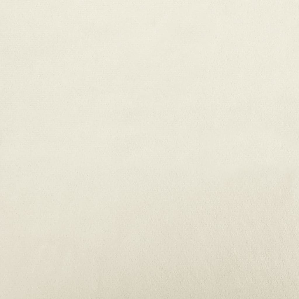 Divano Bambini con Poggiapiedi Crema 100x50x30 cm in Velluto 3196413