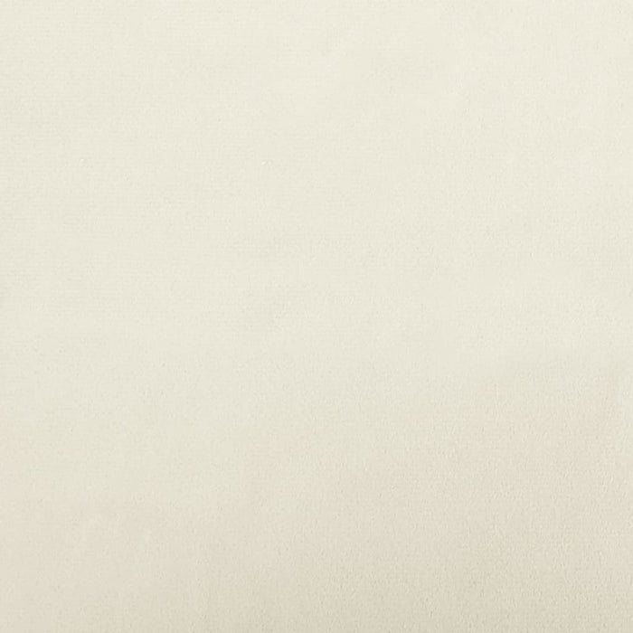 Divano Bambini con Poggiapiedi Crema 100x50x30 cm in Velluto