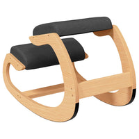 Sedia Inginocchiatoio Nera 55x84x55 cm Compensato di Betulla 110332