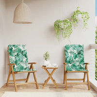 Sedie da Giardino Reclinabili con Cuscini 2 pz in Legno di Teak 3196445