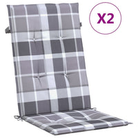 vidaXL Sedie da Giardino Reclinabili con Cuscini 2 pz in Legno di Teak