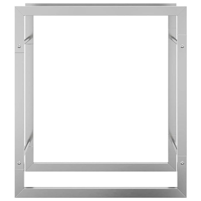 Portalegna 50x28x56 cm in Acciaio Inossidabile 357859