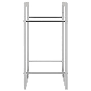 Portalegna 50x28x56 cm in Acciaio Inossidabile 357859