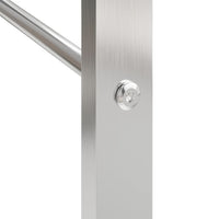 Portalegna 50 x 28 x 56 cm in acciaio inox argento 02_0043716