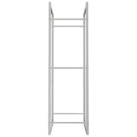 Portalegna 50x28x94 cm in Acciaio Inossidabile