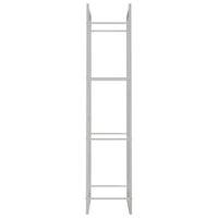 Portalegna-Scaffale per Legna 50x28x132 cm in Acciaio Inossidabile