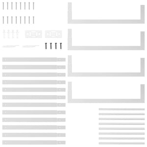 Portalegna 50x28x132 cm in Acciaio Inossidabile 357861