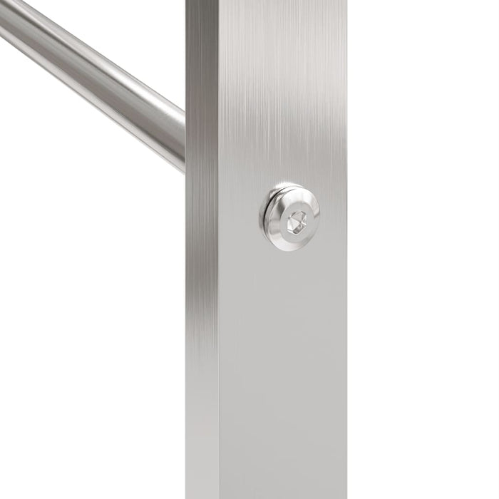 Portalegna 80x28x86 cm in Acciaio Inossidabile 357862