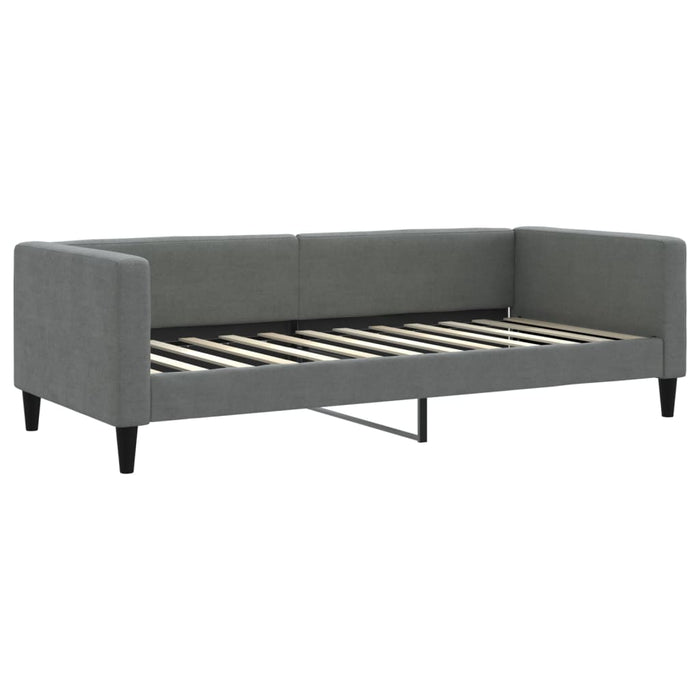Divano Letto con Materasso-Sofa Letto-Daybed Grigio Scuro 90x200 cm in Tessuto 881057