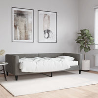 Divano Letto con Materasso Grigio Scuro 90x200 cm in Tessuto 3196561
