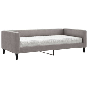 Divano Letto con Materasso-Sofa Letto-Daybed Tortora 100x200 cm in Tessuto 611587