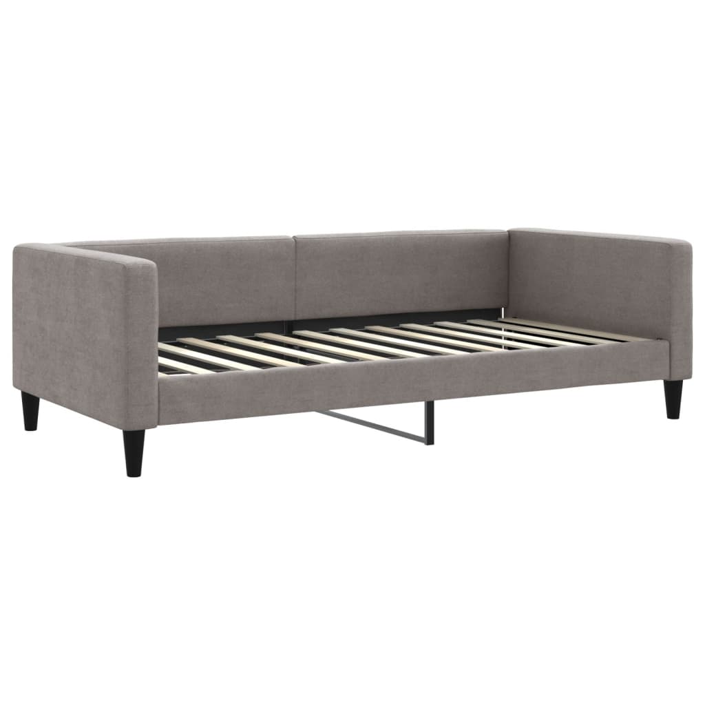 Divano Letto con Materasso-Sofa Letto-Daybed Tortora 100x200 cm in Tessuto 611587