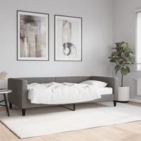 Divano Letto con Materasso-Sofa Letto-Daybed Grigio Scuro 90x190 cm in Tessuto 806802