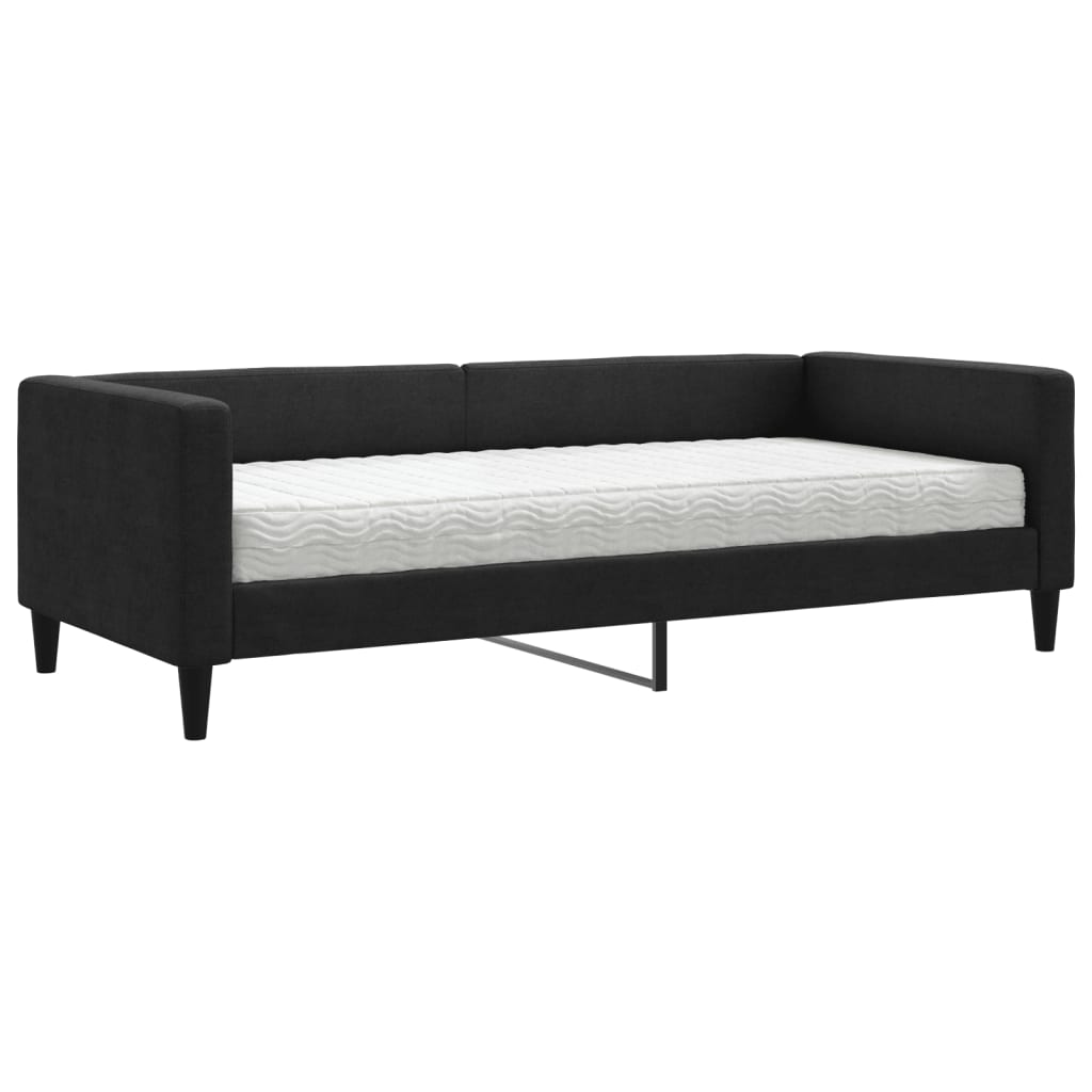 Divano Letto con Materasso Nero 90x190 cm in Tessutocod mxl 71836