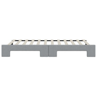 Divano Letto con Letto Estraibile Grigio Chiaro 80x200 Tessuto 3196573