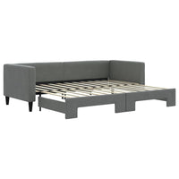 Divano Letto con Letto Estraibile-Sofa Letto-Daybed Grigio Scuro 80x200 Tessuto 221555