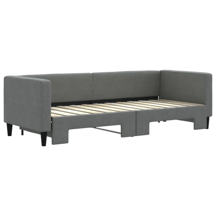 Divano Letto con Letto Estraibile-Sofa Letto-Daybed Grigio Scuro 80x200 Tessuto 221555