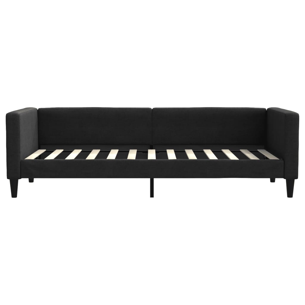 Divano Letto con Letto Estraibile-Sofa Letto-Daybed Nero 80x200 Tessuto 380185