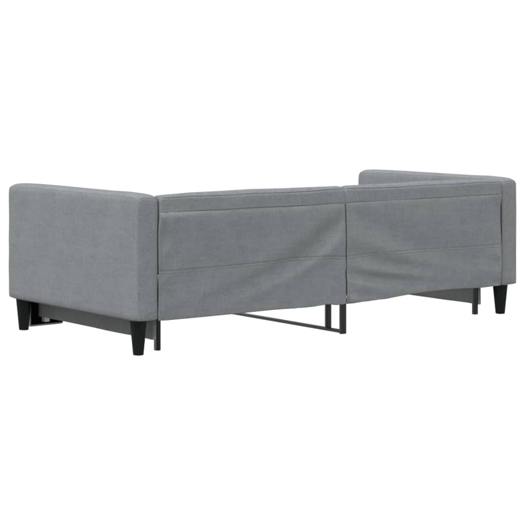 Divano Letto con Letto Estraibile-Sofa Letto-Daybed Grigio Chiaro 90x200 Tessuto 276973