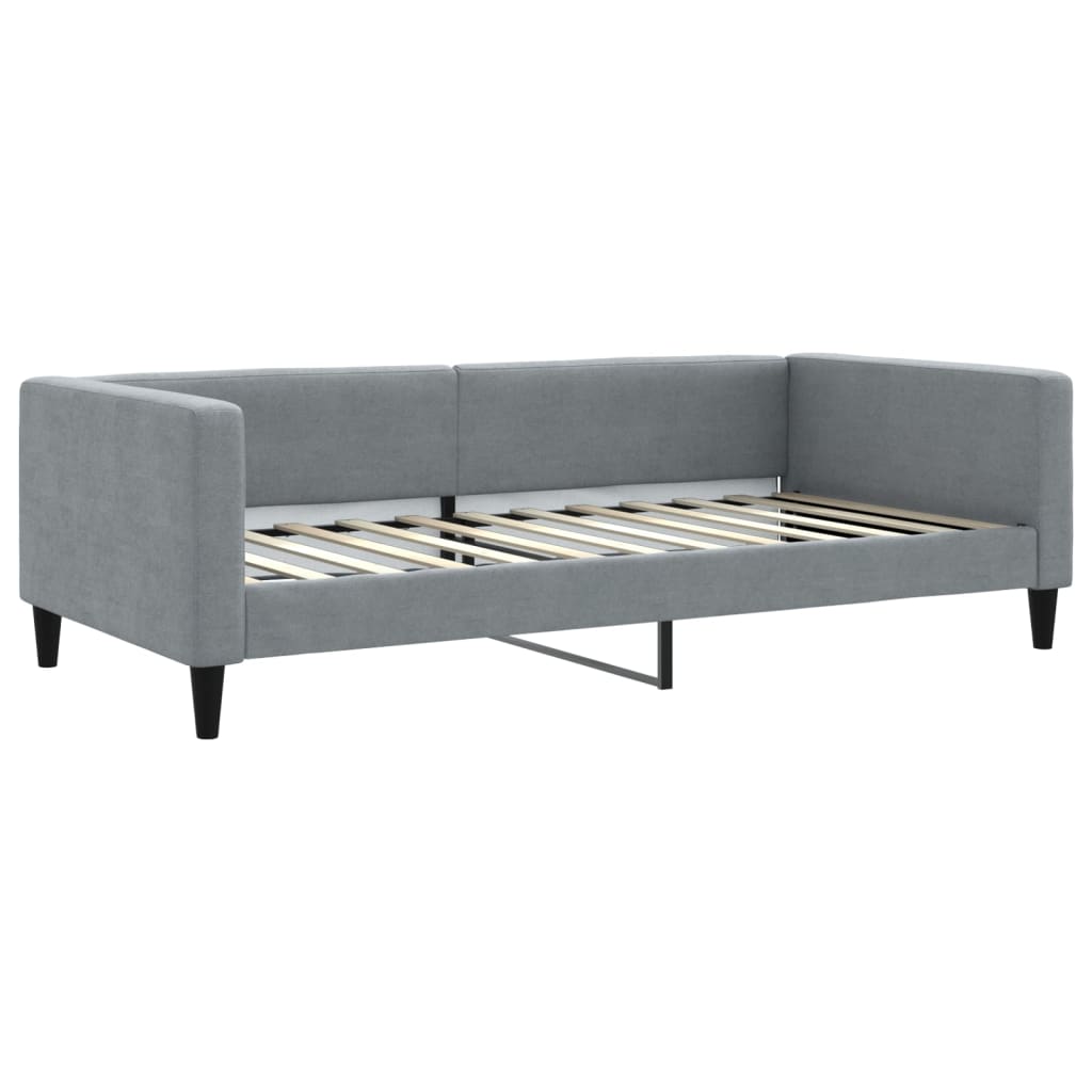 Divano Letto con Letto Estraibile-Sofa Letto-Daybed Grigio Chiaro 100x200 Tessuto 928409