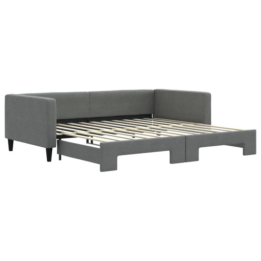 Divano Letto con Letto Estraibile-Sofa Letto-Daybed Grigio Scuro 100x200 Tessuto 476271