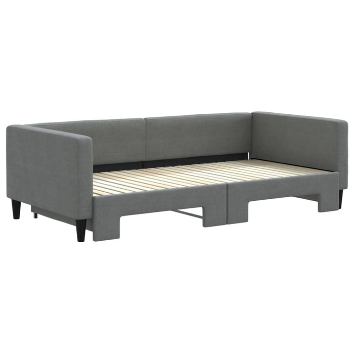 Divano Letto con Letto Estraibile-Sofa Letto-Daybed Grigio Scuro 100x200 Tessuto 476271