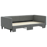 Divano Letto con Letto Estraibile Grigio Scuro 100x200 Tessutocod mxl 106595