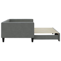 Divano Letto con Letto Estraibile Grigio Scuro 100x200 Tessuto 3196584