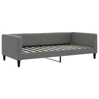 Divano Letto con Letto Estraibile Grigio Scuro 100x200 Tessuto 3196584