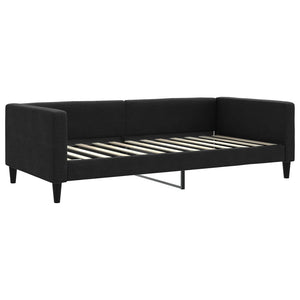 Divano Letto con Letto Estraibile-Sofa Letto-Daybed Nero 100x200 cm in Tessuto 961320
