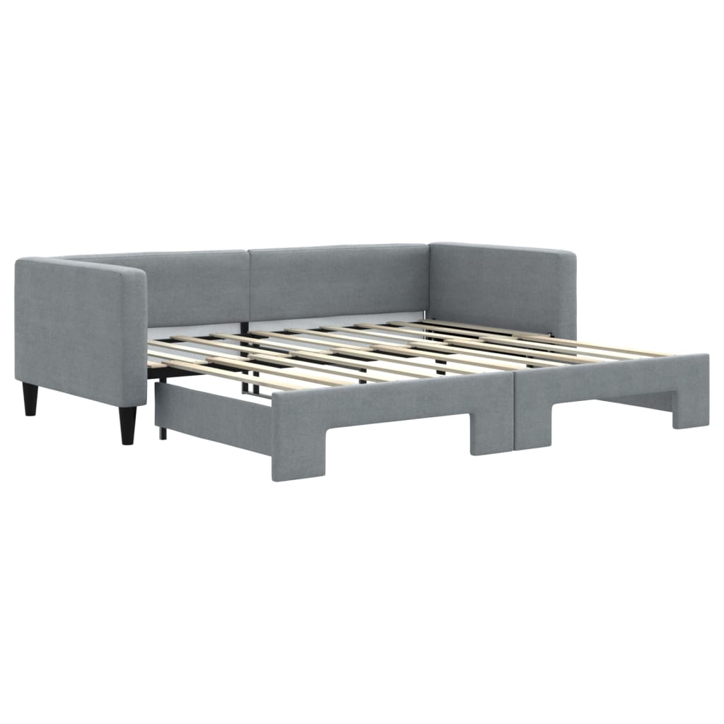 Divano Letto con Letto Estraibile Grigio Chiaro 90x190 Tessutocod mxl 130585