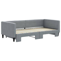 Divano Letto con Letto Estraibile Grigio Chiaro 90x190 Tessutocod mxl 130585