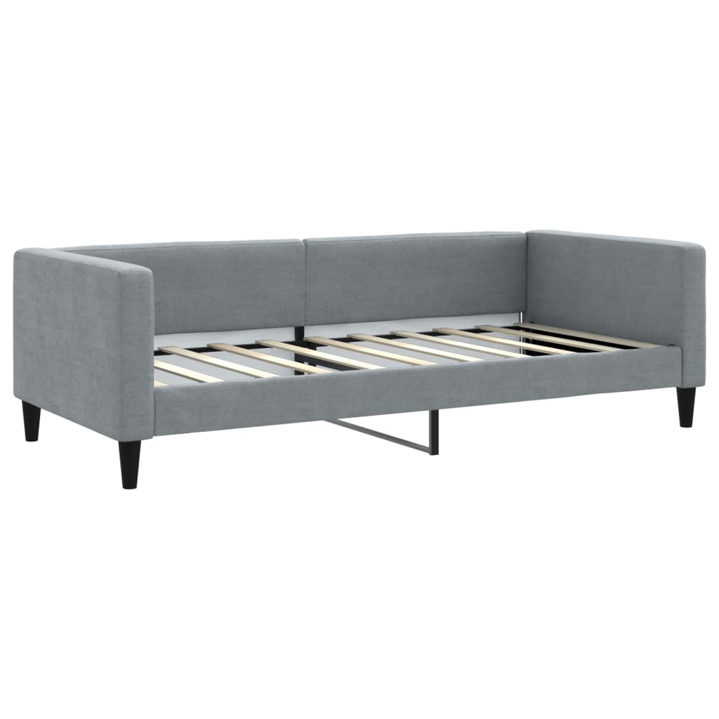 Divano Letto con Letto Estraibile-Sofa Letto-Daybed Grigio Chiaro 90x190 Tessuto 140550