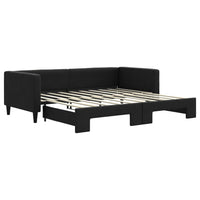 Divano Letto con Letto Estraibile Nero 90x190 cm in Tessutocod mxl 106590
