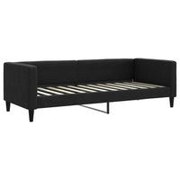 Divano Letto Estraibile con Cassetti Nero 80x200 cm in Tessuto 3196611