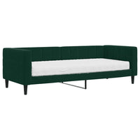 Divano Letto con Materasso-Sofa Letto-Daybed Verde Scuro 80x200 cm in Velluto 258395