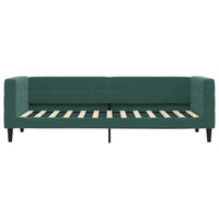 Divano Letto con Materasso Verde Scuro 80x200 cm in Velluto 3196662