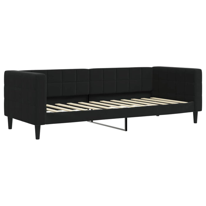 Divano Letto con Materasso Nero 80x200 cm in Vellutocod mxl 119794
