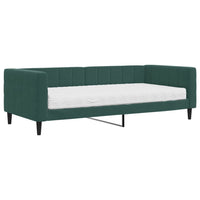 Divano Letto con Materasso Verde Scuro 90x200 cm in Vellutocod mxl 71838