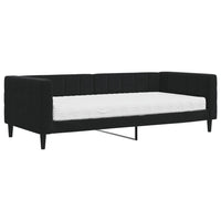 Divano Letto con Materasso-Sofa Letto-Daybed Nero 90x200 cm in Velluto 827250
