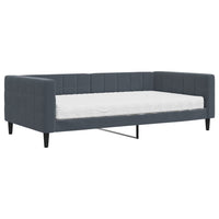 Divano Letto con Materasso-Sofa Letto-Daybed Grigio Scuro 100x200 cm in Velluto 411429